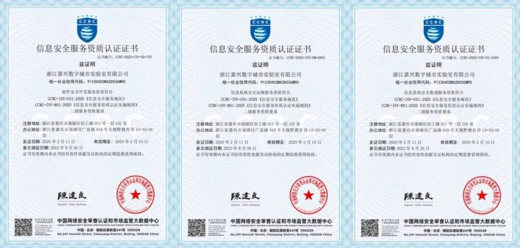 助力数字化转型，某数公司CCRC信息安全服务资质三级升二级，全面覆盖软件开发与网络安全领域